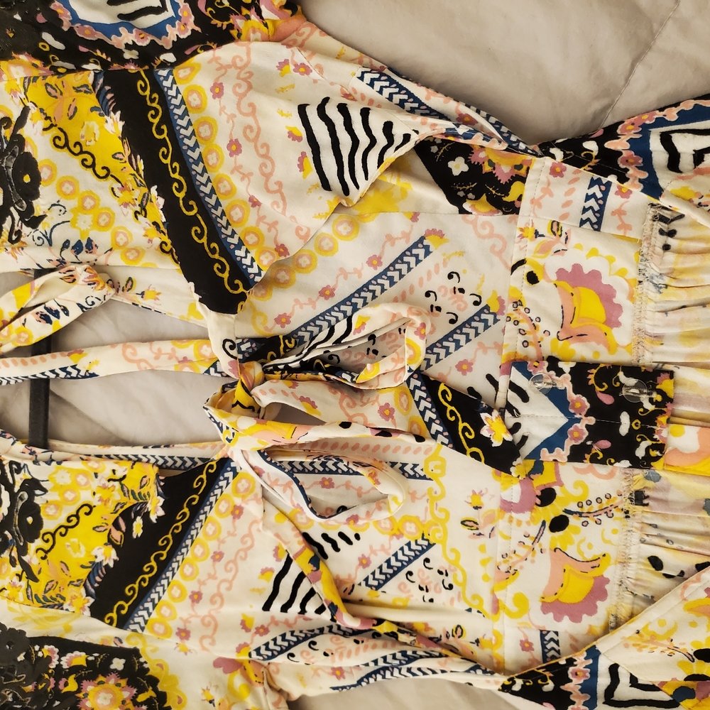 NWT Free People Coco Printed Maxi Dress Size M - Picture 10 of 11
